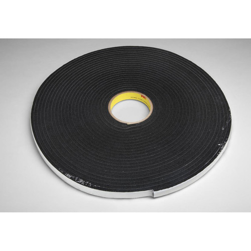 3M 7000001103 | 18.000yd Overall Length x 0.500" Width x 0.08mm Thickness Acrylic 4504 General Purpose Foam Tape - Black