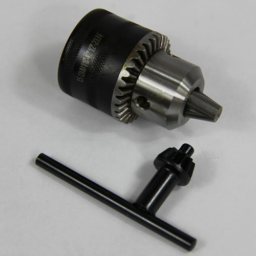 All Industrial 49031 | 1/16-3/8" Capacity Threaded Drill Chuck With Key 1/2"-20 Thread for Woodworking All Industrial 49031 | 1/16-3/8" Capacity Threaded Drill Chuck With Key 1/2"-20 Thread for Woodworking