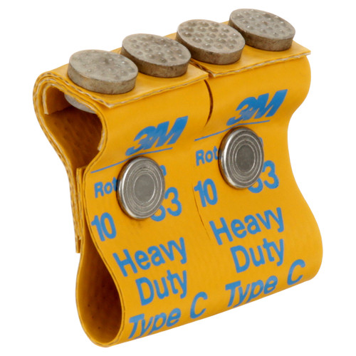 3M 7000046103 yellow Heavy Duty Roto Peen flap assembly with tungsten carbide shots and metal rivets