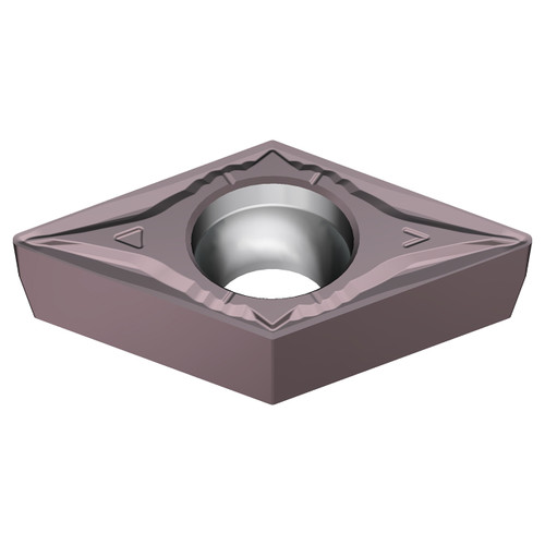 Sumitomo 196DDCU | DCMT21.51EGU-AC6040M 0.2500" Circle Diameter x 2.80mm Hole Diameter x 0.0157" Radius Absotech Coated Carbide Turning Insert