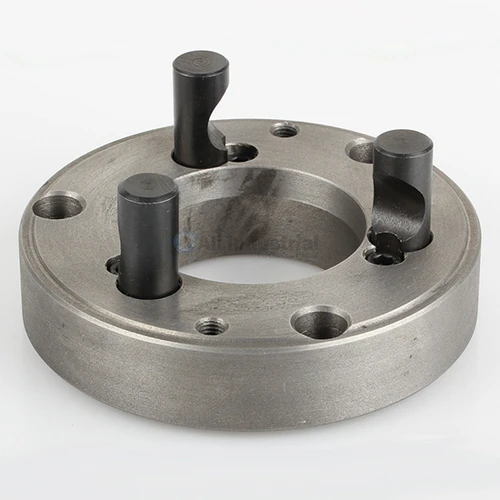 All Industrial 47912 | Threaded Back Plate Adapter 5" 3-Hole D1-4 for Lathe Chucks