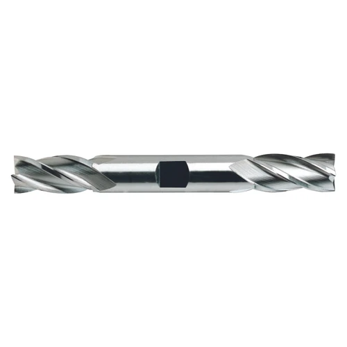YG1 13144HE | 7/8" Diameter x 7/8" Shank x 1-7/8" LOC x 6-1/8" OAL x 30 Degree Helix Angle 4 Flute AlTiN Coated HSS E1053 Double Ended Square End Mill