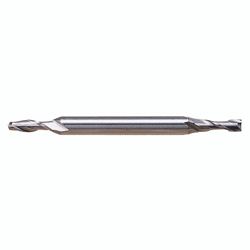YG1 50012HC | 7/64" Diameter x 3/16" Shank x 21/64" LOC x 2-1/4" OAL x 30 Degree Helix Angle 2 Flute TiCN Coated HSS E1003 Double Ended Miniature End Mill