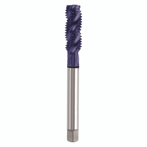 YG1 T7302 | UNF #8-36 Size 4.27mm Shank x 7.01mm Thread Length x 54.10mm OAL x 40 Degree Helix Angle H2 3 Flute Bright Coated HSS-E T7 Spiral Flute Tap