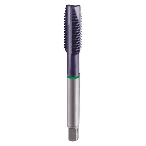 YG1 T1122S | UNC #3-48 Size 3.58mm Shank x 5.00mm Thread Length x 50.01mm OAL x 40 Degree Helix Angle H2 2 Flute Oxide Coated HSS-E T1-S Spiral Flute Bottom Tap