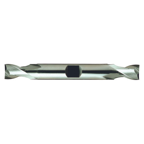 YG1 11377 | 13/16" Diameter x 7/8" Shank x 1-9/16" LOC x 5-1/2" OAL x 30 Degree Helix Angle 2 Flute Bright Coated HSSCo8 E2050 Double Ended Square End Mill