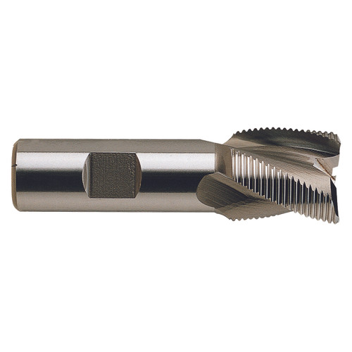 YG1 72305CE | 3/8" Diameter x 3/8" Shank x 3/8" LOC x 2-5/32" OAL x 30 Degree Helix Angle 3 Flute TiAIN E Coated HSSCo8 E2086 Tooth Rougher Square End Mill