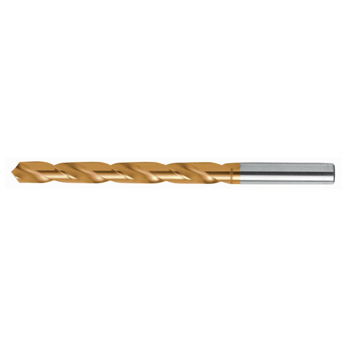 Nachi 1086571 | 27/64" Diameter x 27/64" Shank x 5-3/8" OAL 2 Flute Tin  Coated HSS Jobber Drill Bit