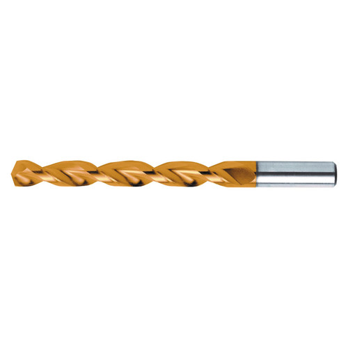 Nachi 1021630 | # 7 Diameter x #7 Shank x 3-5/8" OAL 2 Flute Tin Coated High Speed Steel Jobber Drill Bit