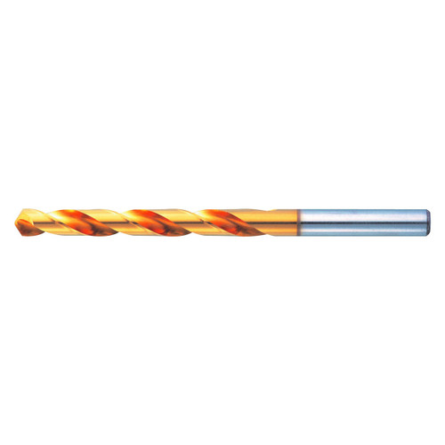 Nachi 0184572 | 12.80mm Diameter x 12.80mm Shank x 151.00mm OAL 2 Flute Tin  Coated High Speed Steel Jobber Length Drill Bit