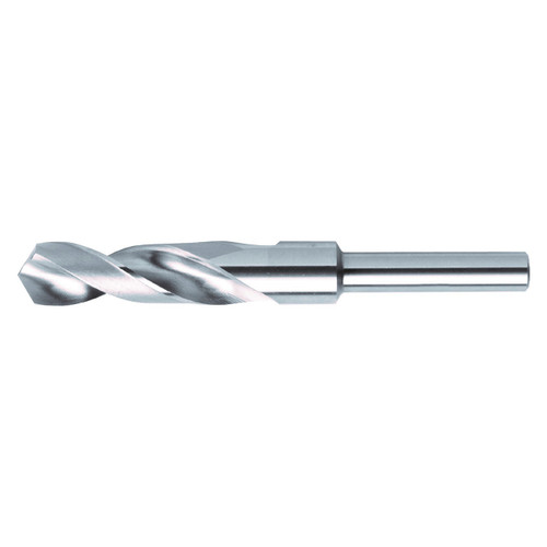 Nachi 1015839 | 53/64" Diameter x 1/2" Shank x 6.00mm OAL 3 Flute BRIGHT Coated HSS Reduced Shank Drill