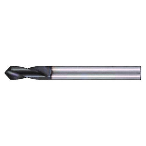 Nachi 0710393 | 10.00mm Diameter x 10.00mm Shank x 89.00mm OAL 3 Flute TiAlN Coated High Speed Cobalt Steel Spot Drill Bit