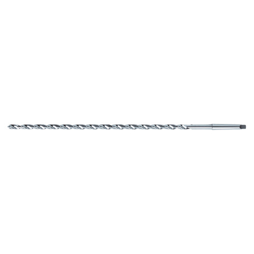 Nachi 1059669 | 1-3/4 Diameter x 5.00mm Shank x 18" OAL 2 Flute BRIGHT Coated HSS Extra Length Taper Shank Drill