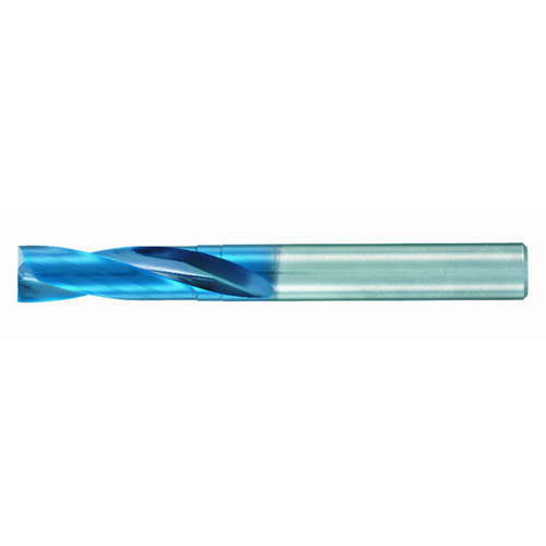 Nachi 0710203 | 17.00mm Diameter x 16.00mm Shank x 125.00mm OAL 2 Flute Aqua EX Coated Carbide Stub Drill Bit