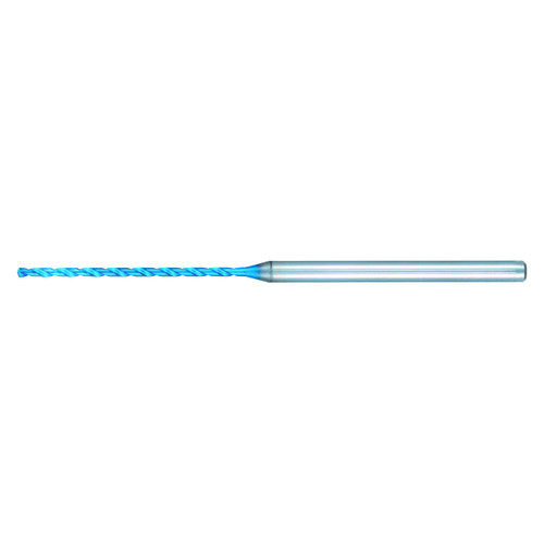 Nachi 0731590 | 7.70mm Diameter x 8.00mm Shank x 234.00mm OAL 2 Flute Aqua EX Coated Carbide Extra Long Drill Bit