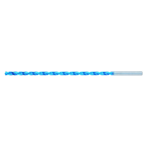 Nachi 0731979 | 5.40mm Diameter x 6.00mm Shank x 204.00mm OAL 2 Flute Aqua EX Coated Carbide Extra Long Drill Bit