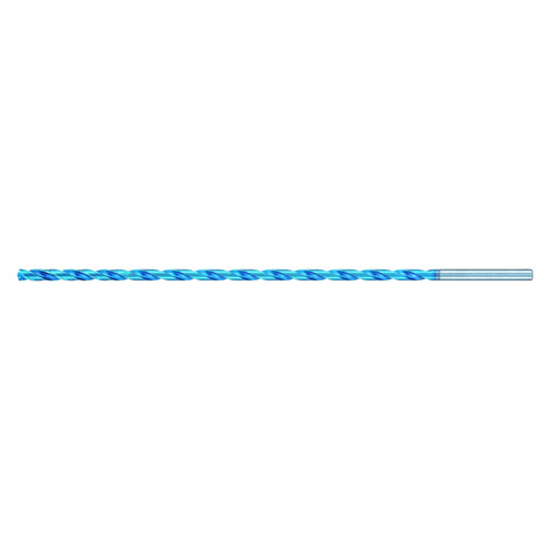 Nachi 0732196 | 3.20mm Diameter x 4.00mm Shank x 166.00mm OAL 2 Flute Aqua EX Coated Carbide Extra Long Drill Bit
