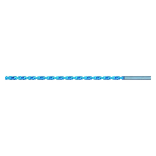 Nachi 1519647 | 1/4" Diameter x 11.00mm Shank x 116.00mm OAL 2 Flute Aqua EX Coated Carbide Extra Long Drill Bit