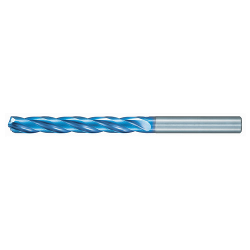 Nachi 0724304 | 5.00mm Diameter x 5.00mm Shank x 98.00mm OAL 3 Flute Aqua EX Coated Solid Carbide Flute Drill Bit