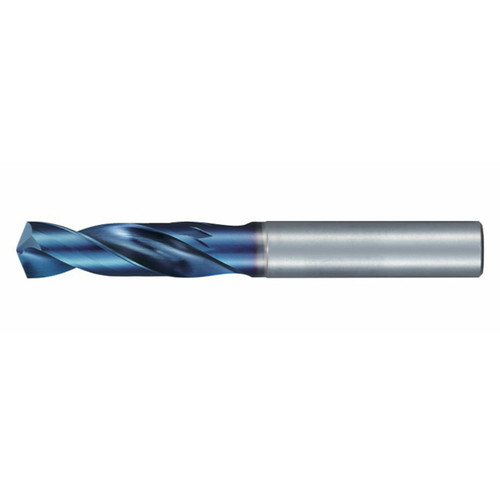 Nachi 0770159 | 3.00mm Diameter x 3.00mm Shank x 45.00mm OAL 2 Flute REVO-D Coated Carbide Stub Drill Bit