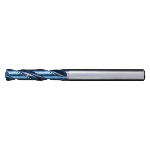 Nachi 0778390 | 8.90mm Diameter x 10.00mm Shank x 89.00mm OAL 2 Flute REVO-D Coated Carbide Stub Drill Bit
