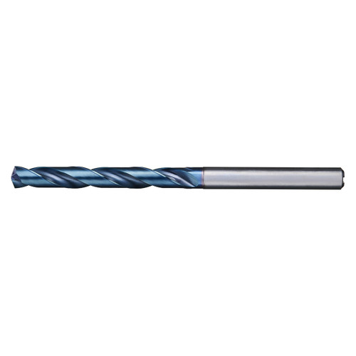 Nachi 0779941 | 11.30mm Diameter x 12.00mm Shank x 118.00mm OAL 2 Flute REVO-D Coated Carbide Screw Machine Length Drill Bit