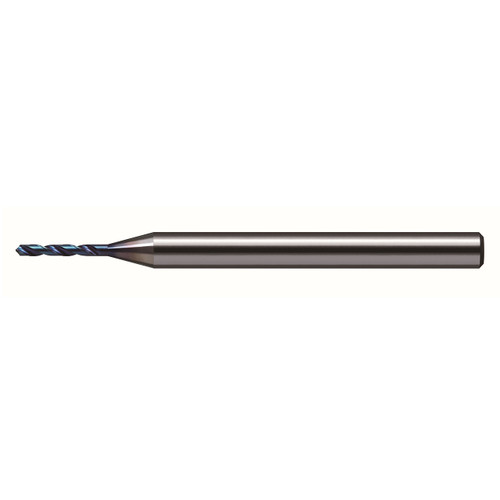 Nachi 0786550 | 0.54mm Diameter x 3.00mm Shank x 38.00mm OAL 2 Flute REVO-D Coated Carbide Micro Drill Bit Nachi 0786550 | 0.54mm Diameter x 3.00mm Shank x 38.00mm OAL 2 Flute REVO-D Coated Carbide Micro Drill Bit
