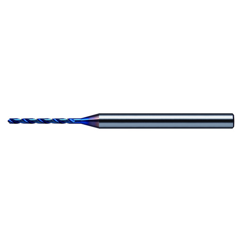 Nachi 0788421 | 0.91mm Diameter x 3.00mm Shank x 45.00mm OAL 2 Flute REVO-D Coated Carbide Micro Drill Bit Nachi 0788421 | 0.91mm Diameter x 3.00mm Shank x 45.00mm OAL 2 Flute REVO-D Coated Carbide Micro Drill Bit