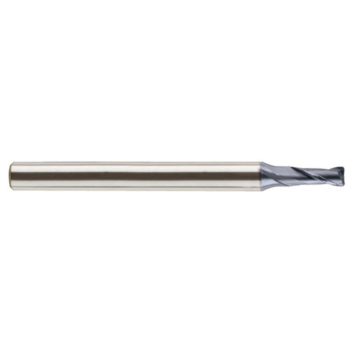 YG1 GMF18942 | 13/64" Diameter x 1/4" Shank x 1/2" LOC x 3-1/2" OAL x 0.030" Radius x 30 Degree Helix Angle 2 Flute Y-Coated Coated Carbide GMF18 Corner Radius End Mill