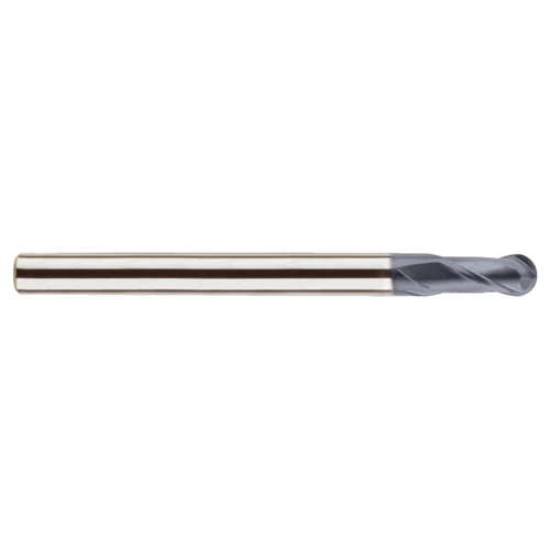YG1 SEMD98001S | 0.10mm Diameter x 4.00mm Shank x 0.10mm LOC x 40.00mm OAL x 0.05mm Radius x 30 Degree Helix Angle 2 Flute Y-Coated Carbide SEMD98 Ball Nose End Mill