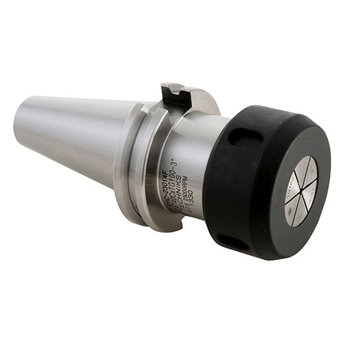 Techniks 23030 | CAT50 Taper x 3.875" Shank x 3" Length TG100 Steel Collet Chuck
