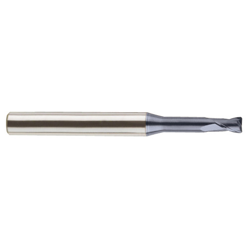 YG1 SEME610400235 | 0.1575" Diameter x 0.2362" Shank x 0.2362" LOC x 2.7559" OAL x 0.0079" Radius 2 Flute AlCrN Coated Carbide Corner Radius with Long Neck End Mill