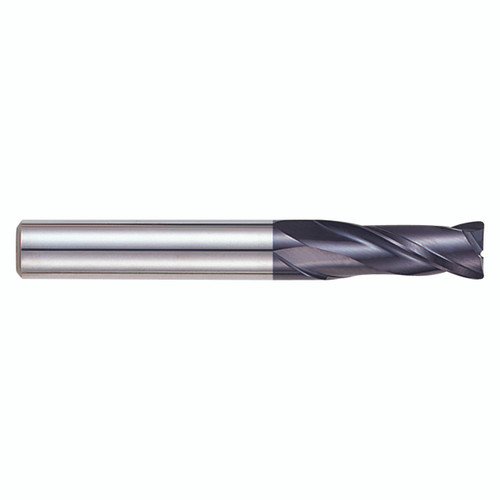 YG1 EM818904 | 0.3100" Diameter x 0.3150" Shank x 0.9843" LOC x 2.7559" OAL x 0.0787" Radius 2 Flute ALTiN Coated Carbide Corner Radius End Mill