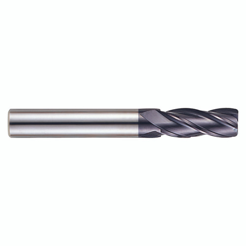 YG1 EM819914 | 0.3100" Diameter x 0.3150" Shank x 0.9843" LOC x 2.7559" OAL x 0.0118" Radius 4 Flute ALTiN Coated Carbide Corner Radius End Mill