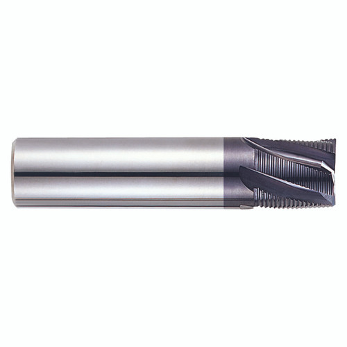 YG1 EM832120 | 0.4700" Diameter x 0.4724" Shank x 0.6299" LOC x 2.8740" OAL 4 Flute ALTiN Coated Carbide Roughing End Mill YG1 EM832120 | 0.4700" Diameter x 0.4724" Shank x 0.6299" LOC x 2.8740" OAL 4 Flute ALTiN Coated Carbide Roughing End Mill