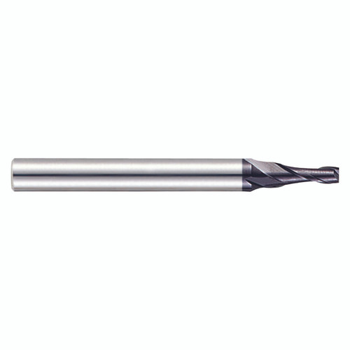 YG1 EM837020 | 0.0800" Diameter x 0.1575" Shank x 0.2362" LOC x 1.7717" OAL 2 Flute ALTiN Coated Carbide Tapered End Mill
