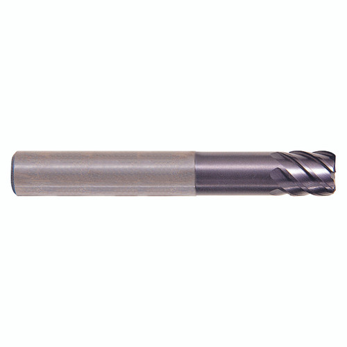 YG1 EM897060 | 0.2400" Diameter x 0.2362" Shank x 0.2362" LOC x 1.9685" OAL x 0.0394" Radius 6 Flute ALTiN Coated Carbide Corner Radius End Mill