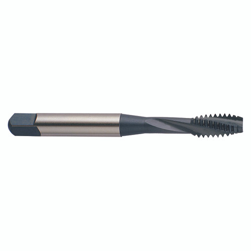 YG1 TQ858607 | M16x2 Thread Size x 0.6299" Diameter x 0.4800" Shank x 3.8100" OAL 3 Flute Steam Oxide Coated D7 P-HSS TQ858 Spiral Flute Modified Bottom Tap