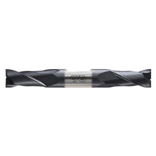 YG1 G9H87016N | 1/4" Diameter x 3/8" Shank x 5/8" LOC x 3-1/2" OAL x 30 Degree Helix Angle 2 Flute X-Coated Carbide G9H87 Double Ended Square End Mill