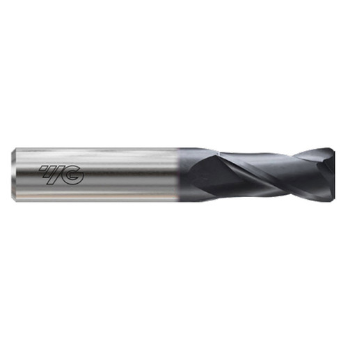 YG1 E5H96948 | 3/4" Diameter x 3/4" Shank x 1-1/2" LOC x 4" OAL x 0.020" Radius x 30 Degree Helix Angle 2 Flute Bright Coated Carbide E5H96 Corner Radius End Mill