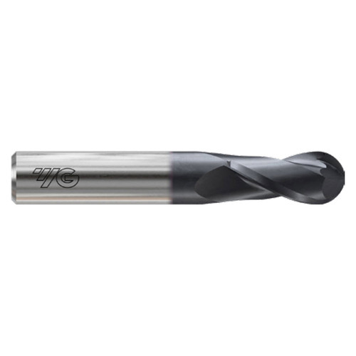 YG1 G9I03050N | 5.00mm Diameter x 5.00mm Shank x 16.00mm LOC x 51.00mm OAL x 2.50mm Radius x 30 Degree Helix Angle 2 Flute X-Coated Carbide G9I03 Ball End Mill