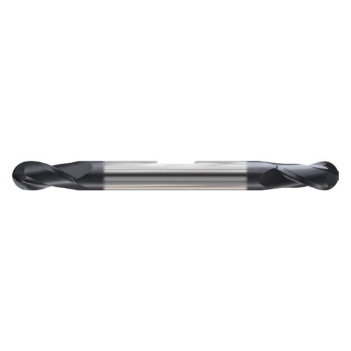 YG1 G9I05027N | 27/64" Diameter x 7/16" Shank x 1" LOC x 2-3/4" OAL x 0.211" Radius x 30 Degree Helix Angle 4 Flute X-Coated Carbide G9I05 Ball End Mill