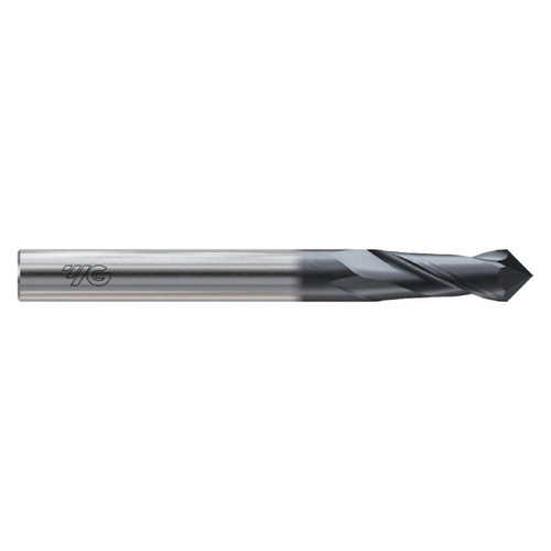 YG1 G9I33016N | 1/4" Diameter x 1/4" Shank x 3/4" LOC x 2-1/2" OAL x 30 Degree Helix Angle 2 Flute X-Coated Carbide G9I33 Drill Mill