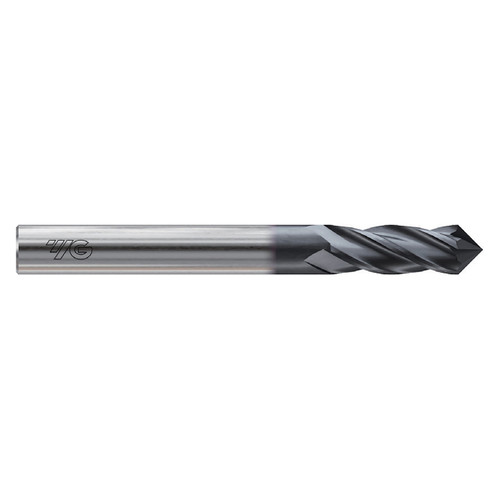 YG1 G9I34016N | 1/4" Diameter x 1/4" Shank x 3/4" LOC x 2-1/2" OAL x 30 Degree Helix Angle 4 Flute X-Coated Carbide G9I34 Drill Mill