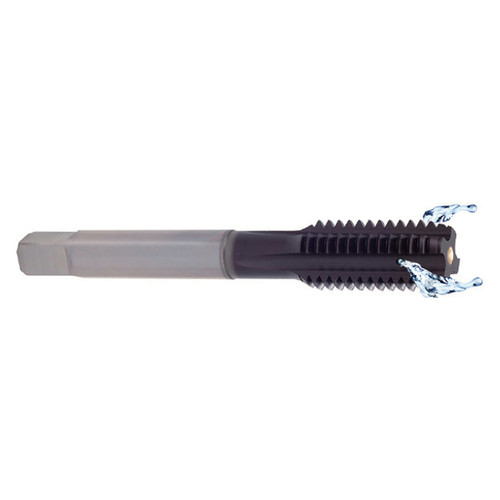 YG1 TR403R | UNC 1/4" - 20 Size x 6.48mm Shank x 15.01mm Thread Length x 63.50mm OAL Modified Bottoming Chamfer H3 4 Flute TiALN Coated HSS-PM TR-R Straight Flute Tap