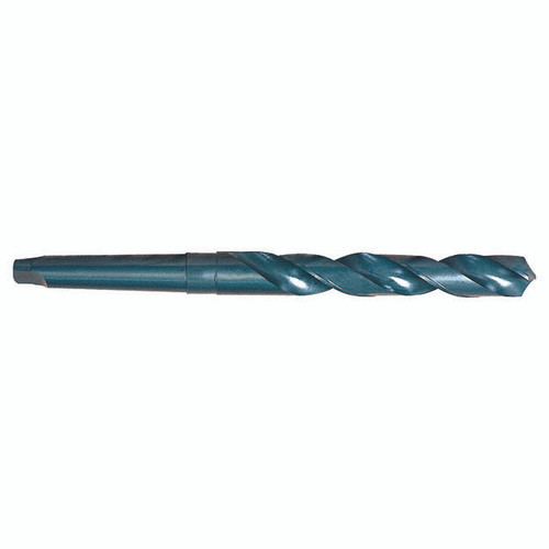 YG1 D1211039 | 2 Morse Taper x 0.6094" Diameter x 8.7500" OAL 2 Flute Oxide Coated HSS Taper Shank Twist Drill
