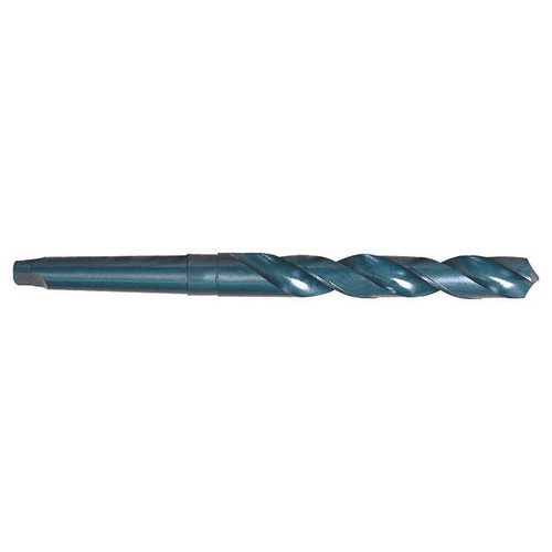 YG1 D1211102 | 3 Morse Taper x 1.0313" Diameter x 11.1250" OAL 2 Flute Oxide Coated HSS Taper Shank Twist Drill
