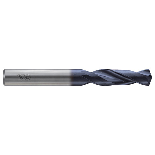 YG1 DB301067 | 0.2638" Diameter x 0.2638" Shank x 2.7559" OAL 2 Flute TiAIN Coated Carbide Screw Machine Length Drill Bit