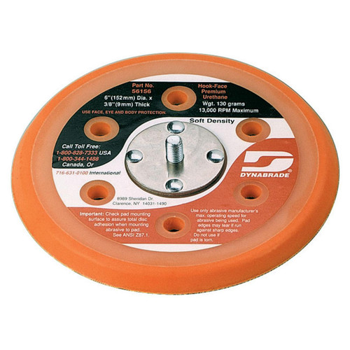Dynabrade 54328 6 IN HOOK-FACE SANDING PAD