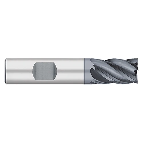 Titan USA TC25802 | 0.5000" (1/2) Diameter x 0.5000" (1/2) Shank x 0.6250" (5/8) LOC x 2.5000" (2-1/2) OAL 5 Flute AlCrO-MAX Coated Carbide Square End Mill